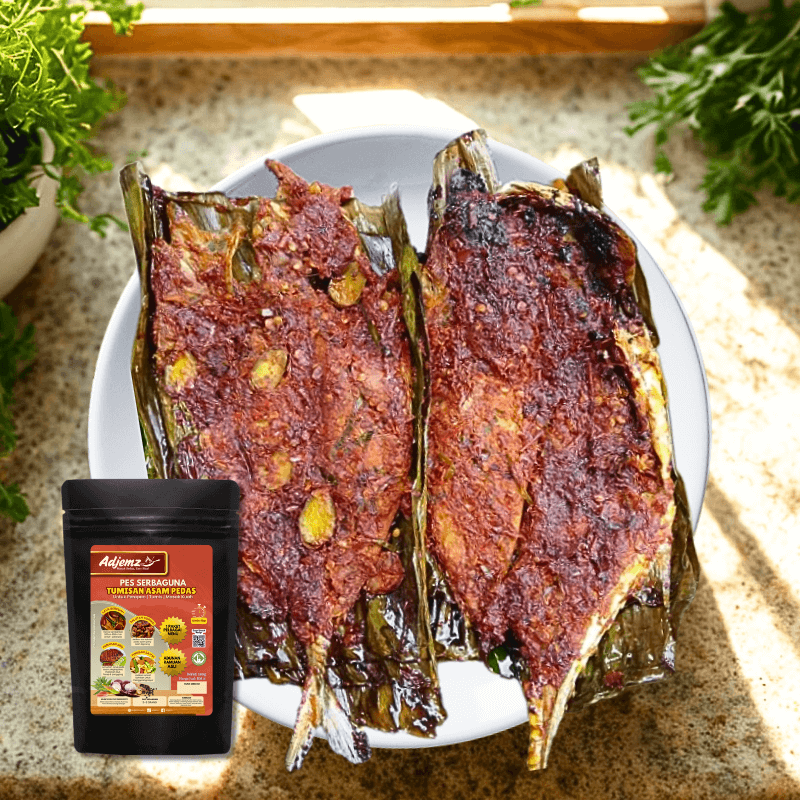 Ikan bakar sambal petai